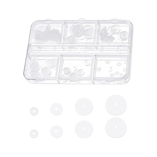 Silikon-Ohrstecker-Verschlüsse, flache Scheiben, Ohrstecker, Stopper, schwere Ohrringe, Stabilisator, Ohrstecker, Zubehör, für Schmuckbastelarbeiten, 120 Stück von FSSTUD