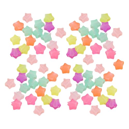 Stern-Charms, Acryl, Sterne, Pony, Anhänger, bunt, niedlich, dekorative Haarflechtperlen, Kunststoff, lose Bastelperlen für Party-Dekoration, ca. 12 x 12 mm, ca. 130 Stück Stern-Charms, Acryl, Sterne, Pony, Anhänger, bunt, niedlich, dekorative Haarflechtperlen, Kunststoff, lose Bastelperlen für Party-Dekoration, ca. 12 x 12 mm, ca. 130 Stück von FSSTUD
