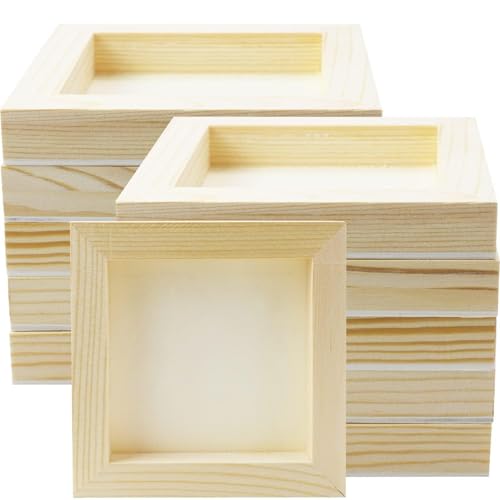 10 Stück 12,7 x 12,7 cm Holztafeln, unlackiertes Holz, Leinwand, zum Basteln, Malen, für Bastelprojekte, Gießen, Kunstgebrauch mit Ölen, Acrylfarben 10 Stück 12,7 x 12,7 cm Holztafeln, unlackiertes Holz, Leinwand, zum Basteln, Malen, für Bastelprojekte, Gießen, Kunstgebrauch mit Ölen, Acrylfarben von FSWCCK
