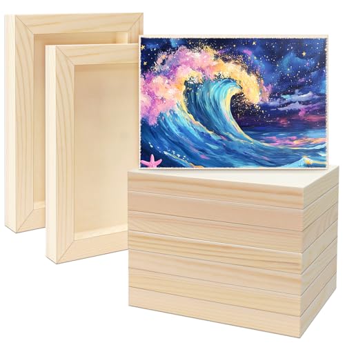 FSWCCK 10 Stück 12,7 x 17,8 cm Holztafeln, unlackierte Holz-Leinwand, Holz zum Basteln, Malen, Leinwand, DIY-Kunstprojekte, Ausgießen, Kunstgebrauch mit Ölen, Acrylfarben FSWCCK 10 Stück 12,7 x 17,8 cm Holztafeln, unlackierte Holz-Leinwand, Holz zum Basteln, Malen, Leinwand, DIY-Kunstprojekte, Ausgießen, Kunstgebrauch mit Ölen, Acrylfarben von FSWCCK