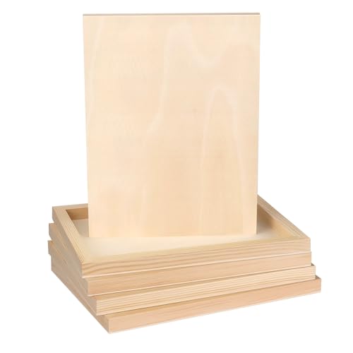 FSWCCK 5 Stück 22,9 x 30,5 cm Holztafeln, unlackierte Holz-Leinwand, Holz zum Basteln, Malen, Leinwand, DIY-Kunstprojekte, Gießen, Kunstgebrauch mit Ölen, Acrylfarben FSWCCK 5 Stück 22,9 x 30,5 cm Holztafeln, unlackierte Holz-Leinwand, Holz zum Basteln, Malen, Leinwand, DIY-Kunstprojekte, Gießen, Kunstgebrauch mit Ölen, Acrylfarben von FSWCCK