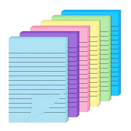 Haftnotizen Selbstklebende Notizzettel Große Gefütterte Sticky Notes für Büro Schule und Zuhause 10 x 15 cm von ISIYINER