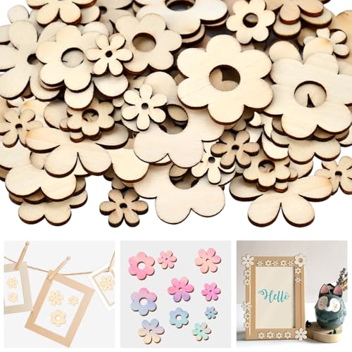 FTISSLY 150 Stück Holzblumen Scheiben Streuteile holz Blumen 4/3/2CM Streudeko holz Blumen Naturholzscheiben Blume zum Basteln Tischdeko Verschönerungen Holzscheiben Deko für DIY Handwerk Weihnacht FTISSLY 150 Stück Holzblumen Scheiben Streuteile holz Blumen 4/3/2CM Streudeko holz Blumen Naturholzscheiben Blume zum Basteln Tischdeko Verschönerungen Holzscheiben Deko für DIY Handwerk Weihnacht von FTISSLY