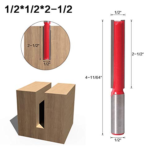 1/2 Routerkraft mit Scharfer Kante für Durchschnittliche Dichte Tabelle 45 # Stahlmaterial in Kohlenstoffstahl in Sauberem Stahl Geschnitten (1/2"*1/2"*2-1/2) von FTVOGUE