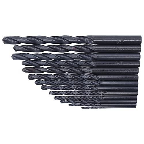 1,5-6,5 Mm Schaft-Bohrer-Bits Schnelles HSS für Holzmetallschnitte mit Gehäuse, Handwerkzeuge (BLACK) von FTVOGUE