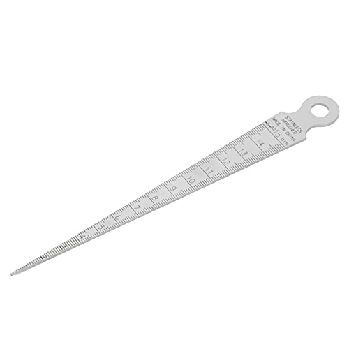 1-15 Mm Verjüngungsmessgeräte, Taper -Messgerät Edelstahl -Zoll -Metrik -Standard -Loch -Inspektionsmesswerkzeug für Workshop, Schweißgeräte und Zubehör von FTVOGUE