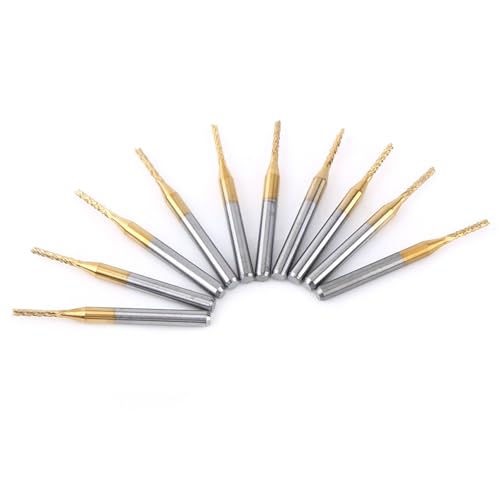 10 Pcs Carbid -Endmühle 1,5 Mm Ultra Feines Getreide Scharfe Schneidkanten mit CNC -Leiterplattenstich für Hohe Arbeitseffizienz 10 Pcs Carbid -Endmühle 1,5 Mm Ultra Feines Getreide Scharfe Schneidkanten mit CNC -Leiterplattenstich für Hohe Arbeitseffizienz von FTVOGUE