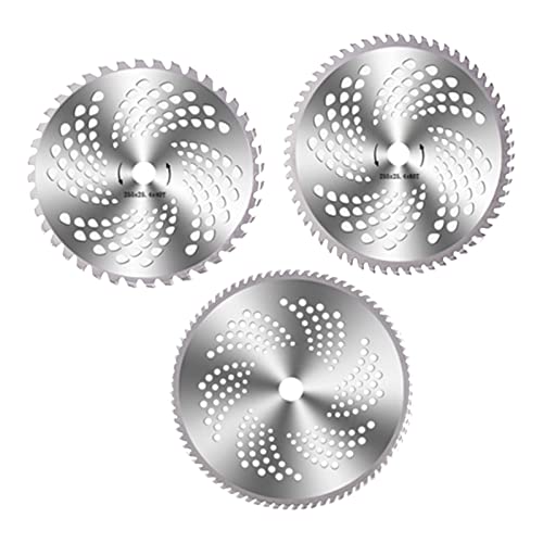 3 Stück Sägeblätter 40 60 80 Zähne Legierter Stahl für Rasentrimmer Freischneider, Verchromte Oberfläche, Effektives Schneiden 3 Stück Sägeblätter 40 60 80 Zähne Legierter Stahl für Rasentrimmer Freischneider, Verchromte Oberfläche, Effektives Schneiden von FTVOGUE