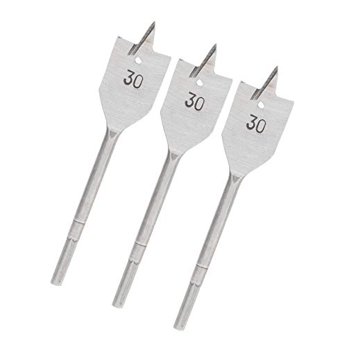 30 Mm Flaches Holzbohrer -Bit -Set Hoher Kohlenstoffstahl Spaten Bowing Werkzeug für Holzbearbeitung 3PCs von FTVOGUE