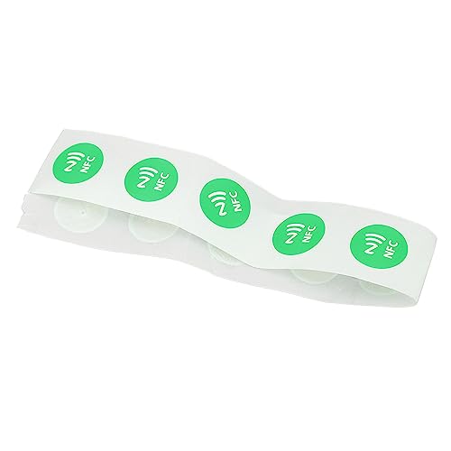 30 Stück NFC-Aufkleber, Wasserdichte NTAG215-NFC-Stick-Karte mit 504 Byte Speicher für Gute Kompatibilität (GREEN) von FTVOGUE