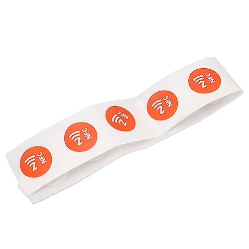 30 Stück NFC-Aufkleber, Wasserdichte NTAG215-NFC-Stick-Karte mit 504 Byte Speicher für Gute Kompatibilität (Rot) von FTVOGUE