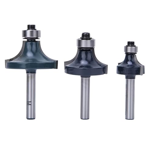 3pcs Router Bit 1/4 Zoll Schaftscherungswinkel Kohlenstoffstahlschneider Zum Glatten Schub und Bildung von Holz, Hitzebeständiger Beschichtung, Hoher Härte, Positionierung und Aufprallwiderstand, von FTVOGUE