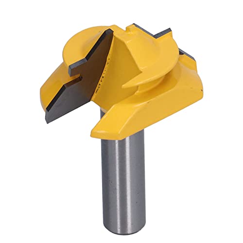 45 ° Holzfräsenschneider 1/2 -Zoll -Schaft Router Bit mit Reibungsloser Rotation für Schrank Tür Schubladen Holzbearbeitungsprojekte (2in) von FTVOGUE