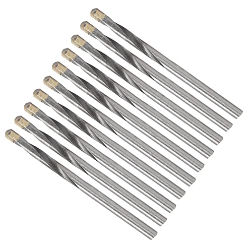 Carbid -Bohrer, 10 PCs Carbid -Bohrer Bit Schnell Bohrgeschwindigkeit Hochfestes Härte Verschleiß Widerstand Gerade Schaft -Drehungstraßen 4 Mm, Bohrer von FTVOGUE