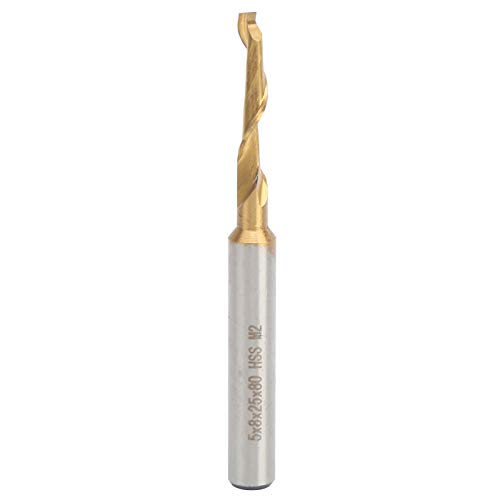 Einzelflöte Hochgeschwindigkeits -Stahl -Router Bit Endmühlenschneider Zum Glatten Schneiden, für Aluminiumschnitzen und Mehr von FTVOGUE
