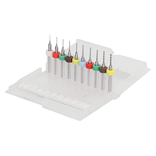 FTVOGUE 10 PCs Drillbit Set Abriebfestigkeit Wolframstahl Effizient für Bernstein -Wachsschnitzer Fachkräfte (0,3-1,2 mm) von FTVOGUE