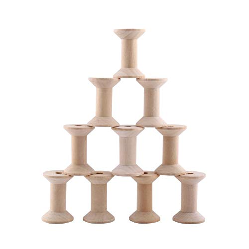 FTVOGUE 10 Stück Holzspulen leer Spulen Natur Holz Farbe Garn Spulen DIY Spulen zum Nähen Handwerk 47 mm x 31 mm FTVOGUE 10 Stück Holzspulen leer Spulen Natur Holz Farbe Garn Spulen DIY Spulen zum Nähen Handwerk 47 mm x 31 mm von FTVOGUE