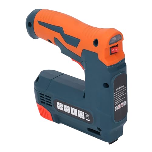 FTVOGUE 2 in 1 Schnurlose Elektrische Grundnahrungsmittelpistole, Elektrische Heftpistole 2 in 1 Staple Gun Brad Nagel Nagelpistole Batterie Angetriebener Nagelpistole für Brad Nailers von FTVOGUE