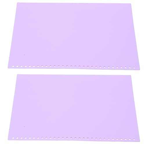 FTVOGUE 20pcs A4 30 Löcher Blechschutz PP Kunststoffabdeckungsbindungspräsentation, Blechschutz, Durchscheinende Abdeckung, Flexibler Papierschutz, Ideal für Notebook und Berichte (Taro lila) von FTVOGUE