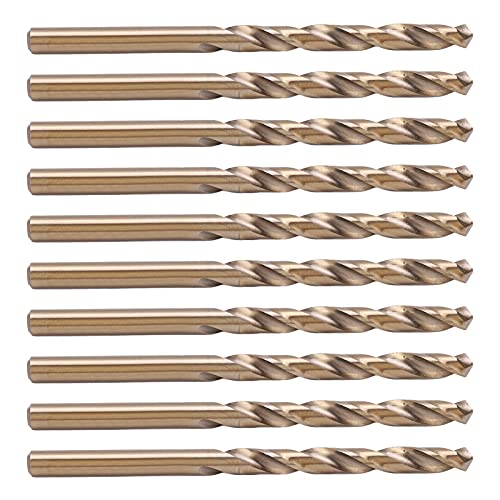 FTVOGUE 5 Mm 5,2 Mm 5,5 Mm Drehbohrbit HSS für Stahl Edelstahl-Eisen-Aluminiumlegierung Ti-plattierter S-Spiralnut mit Hoher Schneidefestigkeit Schneller Ausrüstungsgeschwindigkeit 85 Mm (5,2 mm) von FTVOGUE
