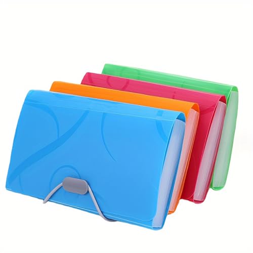 FTVOGUE B6 13-Taschen-Rechnungs-Organizer, Erweiterbare Aktenhülle mit Wasserdichter Abdeckung, Akkordeon-Dokumenten-Organizer, Wird mit Aufkleberbogen Geliefert (C-2) von FTVOGUE