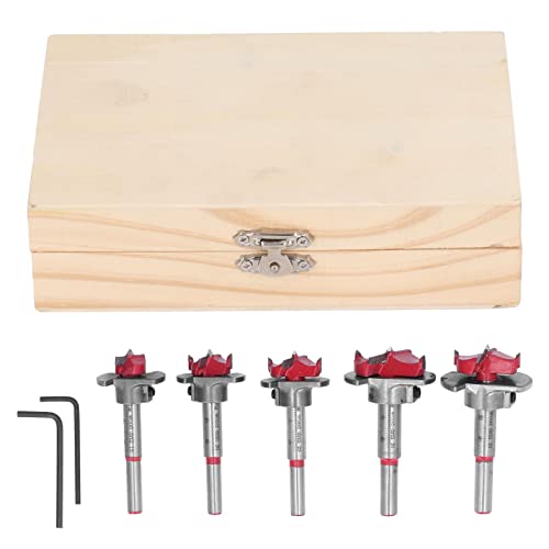 FTVOGUE Einstellbare Forsner -Boorbit -Set mit Spitzen Schnittkanten und Holzkasten, 5stcs Beschichtete Arbeitsübungen für Bohr und Expansionsbögen von Löchern FTVOGUE Einstellbare Forsner -Boorbit -Set mit Spitzen Schnittkanten und Holzkasten, 5stcs Beschichtete Arbeitsübungen für Bohr und Expansionsbögen von Löchern von FTVOGUE