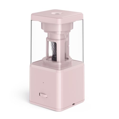 FTVOGUE Elektrische Bleistiftspitzer Automatische Batterie für 7-8 Mm Stifte 2b-4b-farbige Stifte Großer Abfallbehälter 2000mAh Lithiumbatterie (PINK) von FTVOGUE