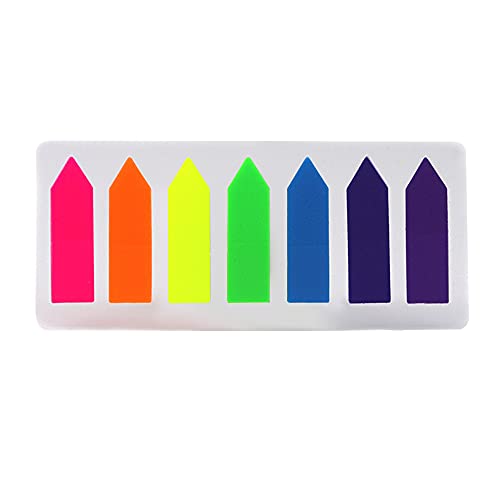 FTVOGUE Fluoreszenzklebrige Notizen -geformtes Etikett Beschreibbare Markierungen für die Büroschule Reading Supplies (7-Farben-Pfeil) von FTVOGUE
