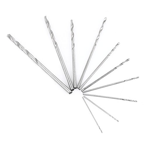 FTVOGUE Hand -Twist -Bohrer Mikrobohrer Bit Set Pin Handbohrung mit 10 HHS -Bohrstücken für Schmuck Making Uhrenreparatur Silber von FTVOGUE