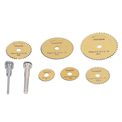 FTVOGUE Hochgeschwindige Stahlkreissägenklinge 8pcs HSS Schneidblätter für Holzplastik Metall (GOLD) von FTVOGUE