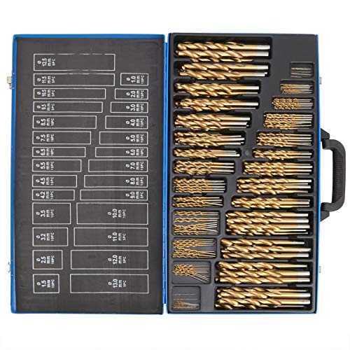 FTVOGUE Langlebige 230pcs HSS Metrische Bohrbits mit Aufbewahrungsbox für Eisenaluminiumholz Kunststoff FTVOGUE Langlebige 230pcs HSS Metrische Bohrbits mit Aufbewahrungsbox für Eisenaluminiumholz Kunststoff von FTVOGUE
