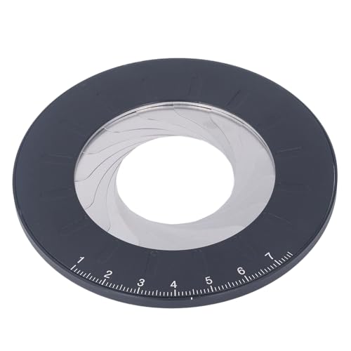FTVOGUE Langlebiger Aluminiumlegierung Zeichnungshersteller -Werkzeug Einstellbarer Rotierbarer Runder Lineal für Holzbearbeitung, Schwarz von FTVOGUE