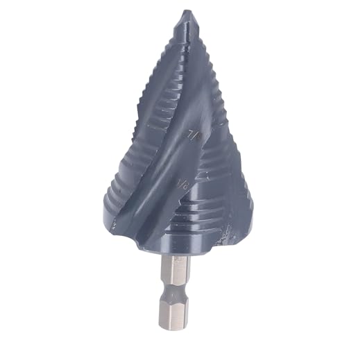 FTVOGUE Metall -Stiefmaschinenbohrer, M35 Cobalt HSS -Stiefmaschinenbohrer, 4 Flötenstufenbohrer 1/4 Bis 1-3/8 Zoll Hochgeschwindigkeitsstahlbohrer mit Schachtel, Vier Spiralrillen, Ideal für Blech, von FTVOGUE
