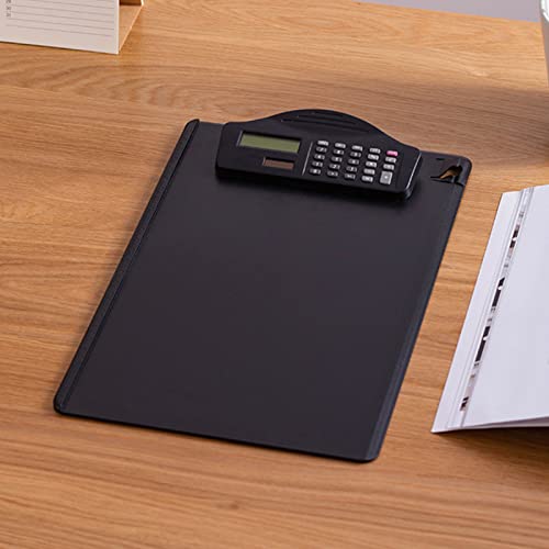FTVOGUE Multifunktionale Zwischenablage mit Taschenrechner -Clippolster für A4 Papier Business Office Supplies (BLACK) von FTVOGUE