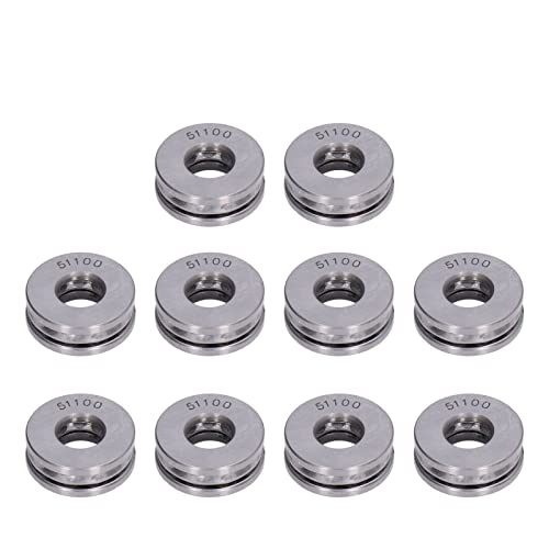 FTVOGUE Schubkugellager Präzisionsbearbeitete Abnehmbare Miniatur -Axial -Metall Lagerkit für Kranhaken (51100) von FTVOGUE