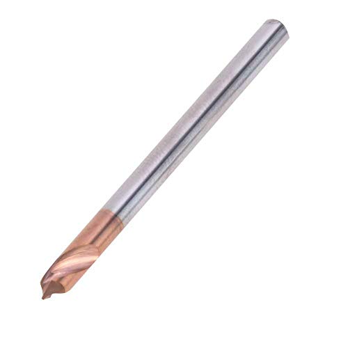 FTVOGUE Spotting -Bohrer, Nitridbeschichtete Metallbohrmaschine Bit Gezackte Seitenschneideblößere Holzbearbeitungswerkzeuge für Plastik -Metallholzloch, Spotting Bohrer Teile (D4*50 * 2T*90°) von FTVOGUE