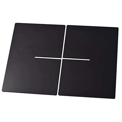 FTVOGUE X -förmiges Acryl -Staffelei -Standbuchregal mit Weißen Schwarzen Transparenten Farben für Kochbuchmenü Im Lernraum in Küchen- und Handwerksprojekten (BLACK) von FTVOGUE