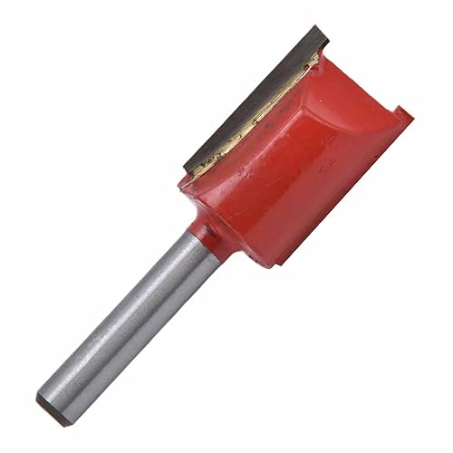 Gerade Router -Bit, Gerade Bit Erweitert 2 Flötenlegungslegungsstahl -Trimmschlitz CNC Holzbearbeitungswerkzeuge 1/4 Zoll Schaft, Trim (1/4''*18mm) von FTVOGUE