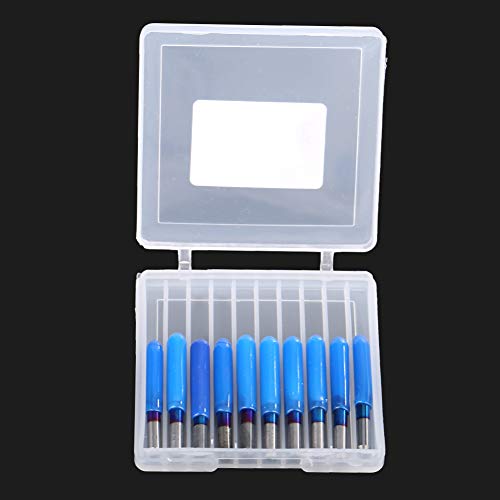 Gravurbit, CNC -Schnitzwerkzeug 3.175 Blaues Schichten Wolfram -Stahlmühle Gravur Bits Bohrbits Sets Quadratische Nasenmühlen Holzgravur, Endmills ((10 °*0,1)) ((10 °*0,2)) ((10 °*0,4)) von FTVOGUE