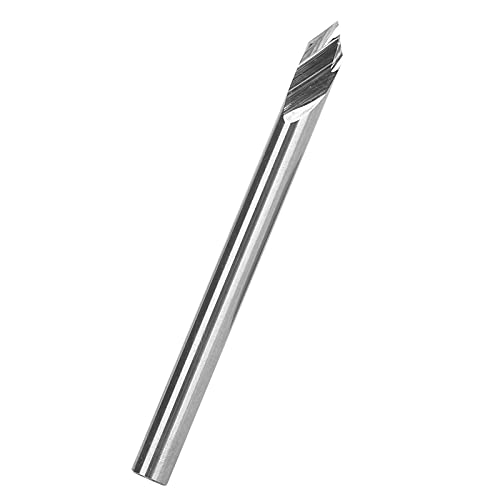 Hochgeschwindigkeits-Stahl-Endmühle, 3,175 X 60 ° X 0,1 X 40 L, Spitzer Schneider für Holzschnitzereien mit Installiertem auf Hochgeschwindigkeits-Stahl-Endmühle, 3,175 X 60 ° X 0,1 X 40 L, Spitzer Schneider für Holzschnitzereien mit Installiertem auf von FTVOGUE