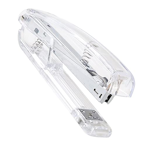 Kleiner Hefter mit Einem Einfachen Fußabdruck für die Schulklasse, der Desktop -Hefter für Flexible Nähte, Tragbares Acrylmetall (Transparent) von FTVOGUE