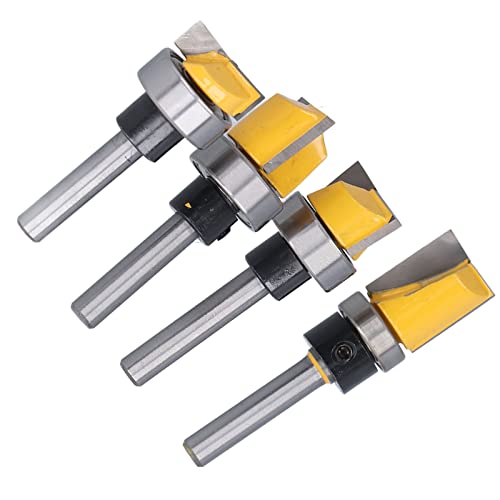 Template Router Bit Set Haltlable Scharnierhändler Flush -Trimmbits für Holzarbeiter Holzbearbeitung von FTVOGUE