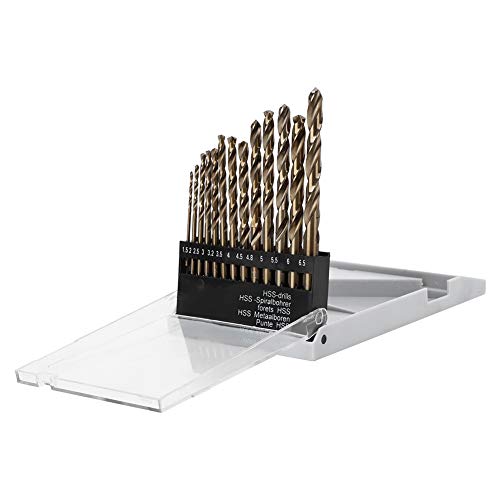 Twisted Drill Bit Set Halteles Hochgeschwindigkeitsstahl Gerade Griffbohrwerkzeug für Verschiedene Verarbeitungsschlüsse 13pcs von FTVOGUE