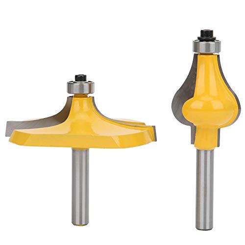 FTVOGUE Verleimfräser, 2x 8mm Schaft, Ogee-Schnitt, Router Bit, Handlauf Fräser Set mit Lager, YG6-Legierung, Anti-Kickback-Design, Hitzebeständig, Holzschnüre & Treppengeländer FTVOGUE Verleimfräser, 2x 8mm Schaft, Ogee-Schnitt, Router Bit, Handlauf Fräser Set mit Lager, YG6-Legierung, Anti-Kickback-Design, Hitzebeständig, Holzschnüre & Treppengeländer von FTVOGUE