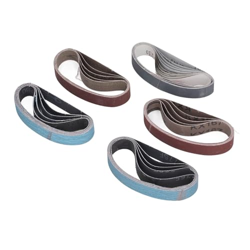 Vielseitiger Schleifgürtel -Sortiment - 30 Prozent Messer Spitzer Sandpapiergürtel für Rostentfernung und Malerei 80 120 240 400 800 1000 Grit (1/2 Zoll 12 Zoll) von FTVOGUE