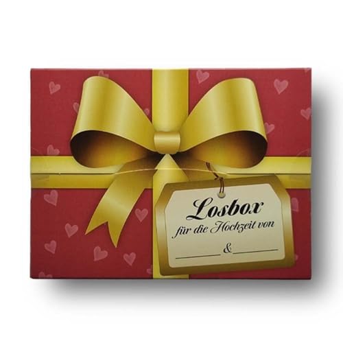 Losbox für die Hochzeit mit 50 Losen - das Hochzeitsspiel Losbox für die Hochzeit mit 50 Losen - das Hochzeitsspiel von FTWDesign