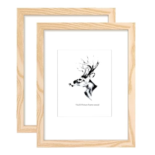 FTXanty 2 Stück Bilderrahmen Holz 15x20cm Fotorahmen Holzrahmen Vereinfachung Bilderrahmen Holz mit Haken für Foto Wand Tischaufsteller FTXanty 2 Stück Bilderrahmen Holz 15x20cm Fotorahmen Holzrahmen Vereinfachung Bilderrahmen Holz mit Haken für Foto Wand Tischaufsteller von FTXanty