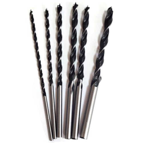 FTXanty Holzbohrer Set Lang 200mm 6tlg Spiralbohrer 4-12 mm HSS Bohrer für Holz Sperrholz Kunststoff Holzspiralbohrer für Bohrschrauber Bohrständer Elektrische Handbohrmaschine FTXanty Holzbohrer Set Lang 200mm 6tlg Spiralbohrer 4-12 mm HSS Bohrer für Holz Sperrholz Kunststoff Holzspiralbohrer für Bohrschrauber Bohrständer Elektrische Handbohrmaschine von FTXanty