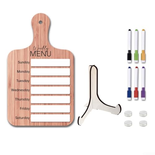 Effiziente Mahlzeitenplanung mit magnetischem Whiteboard aus Holz für Dinnerideen von FUANA