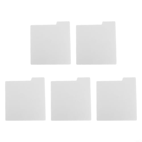 Musikaufbewahrung einfach gemacht Set mit 5 Klassifizierungskarten für effiziente Organisation von Alben (weiß, 17,8 cm) von FUANA